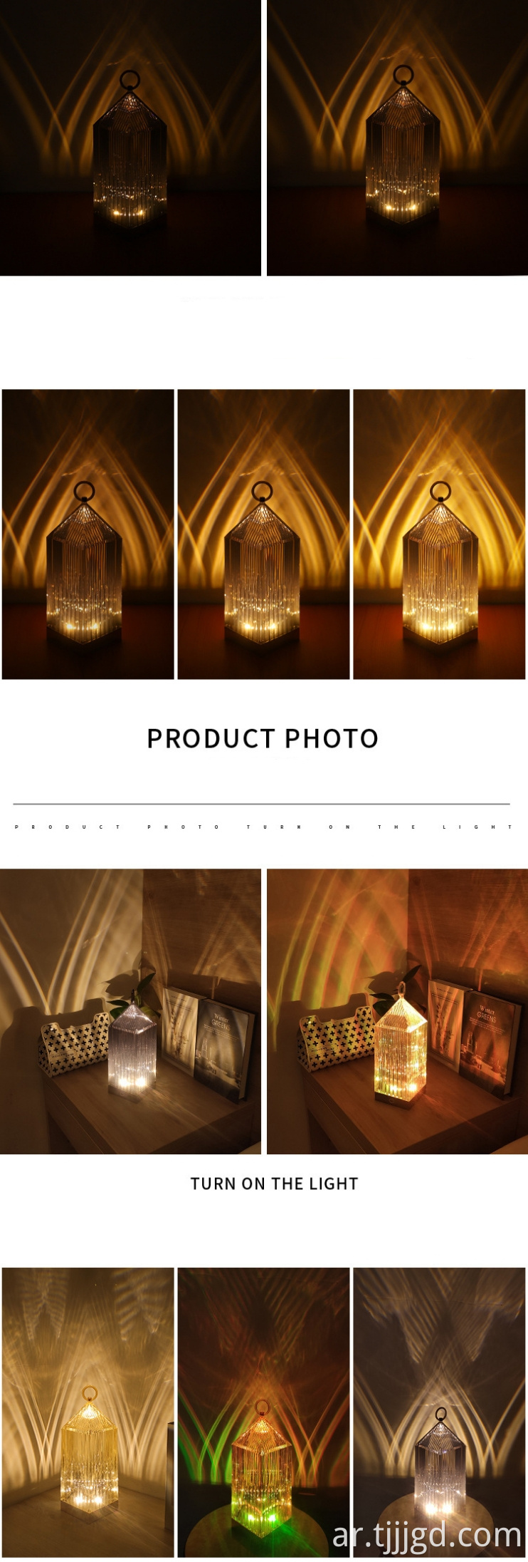Minimalist Crystal Pagoda Table Lamp